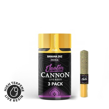 Jeeter Cannon Live Resin - 3 Pack - Banana ZKZ