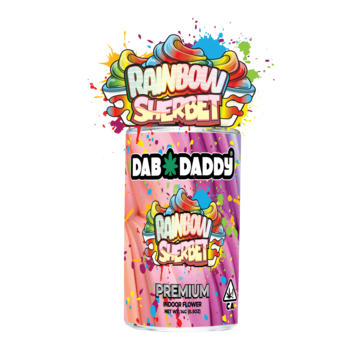 Rainbow Sherbet Flower Dab Daddy® 14g Premium Indoor Flower